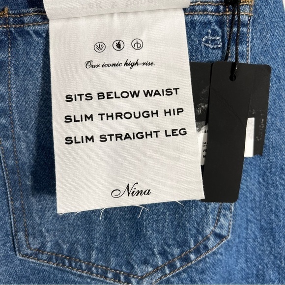 Rag & Bone women's NINA STRAIGHT HIGH-RISE ANKLE CIGARETTE Monty jeans size 31 - Picture 12 of 13